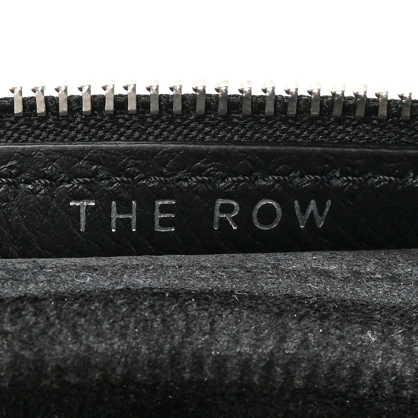 Grained Calfskin Small Slouchy Banana Bag Black