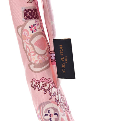 Louis Vuitton Silk Monogram Superstition Bandeau Light Pink 4 of 5