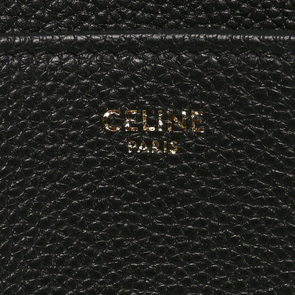 Celine Soft Grained Calfskin Sangle Bucket Bag Black 6 of 9