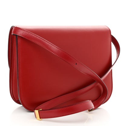 Celine Box Calfskin Medium Classic Box Flap Bag Red 3 of 10