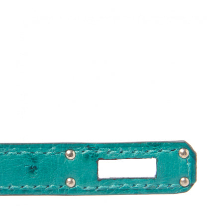 Hermes Ostrich Kelly Sellier 25 Vert Verone 38 of 45