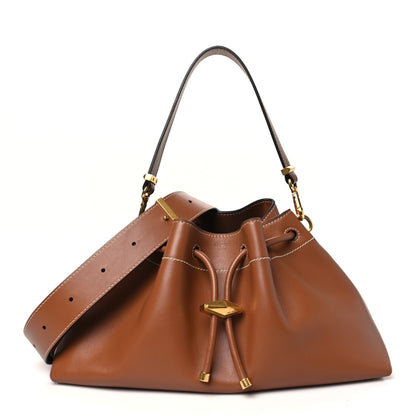 Jimmy Choo Soft Natural Calfskin Bon Bon East West Bucket Bag Tan Ecru 1 of 10
