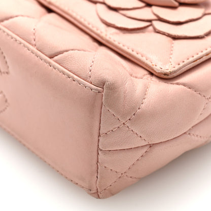 Chanel Lambskin Camellia Mini Flap Pink 9 of 9