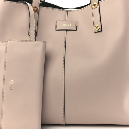 Versace Calfskin Palazzo Tote Beige 10 of 13