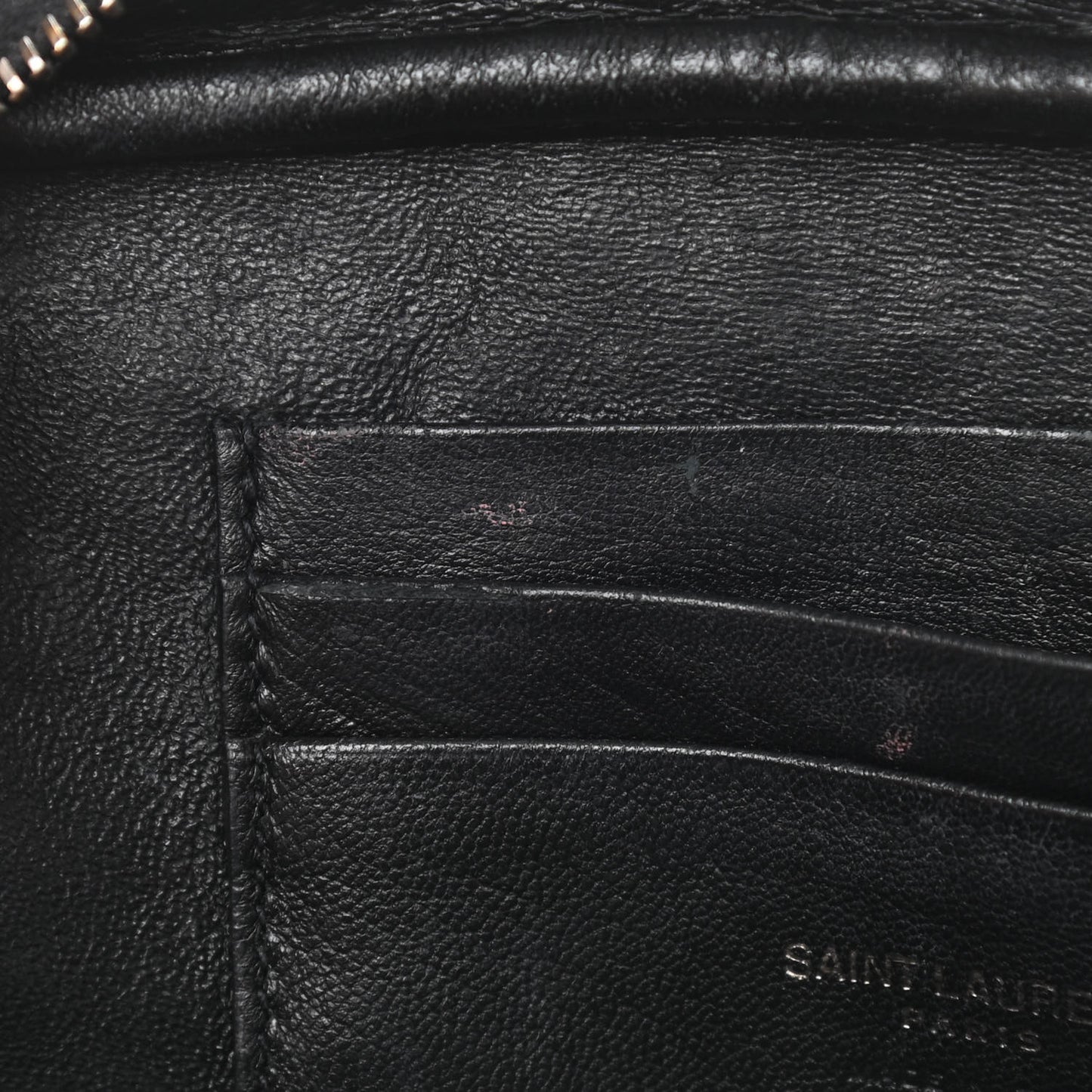 Calfskin Crocodile Embossed Monogram Mini Lou Camera Bag Black