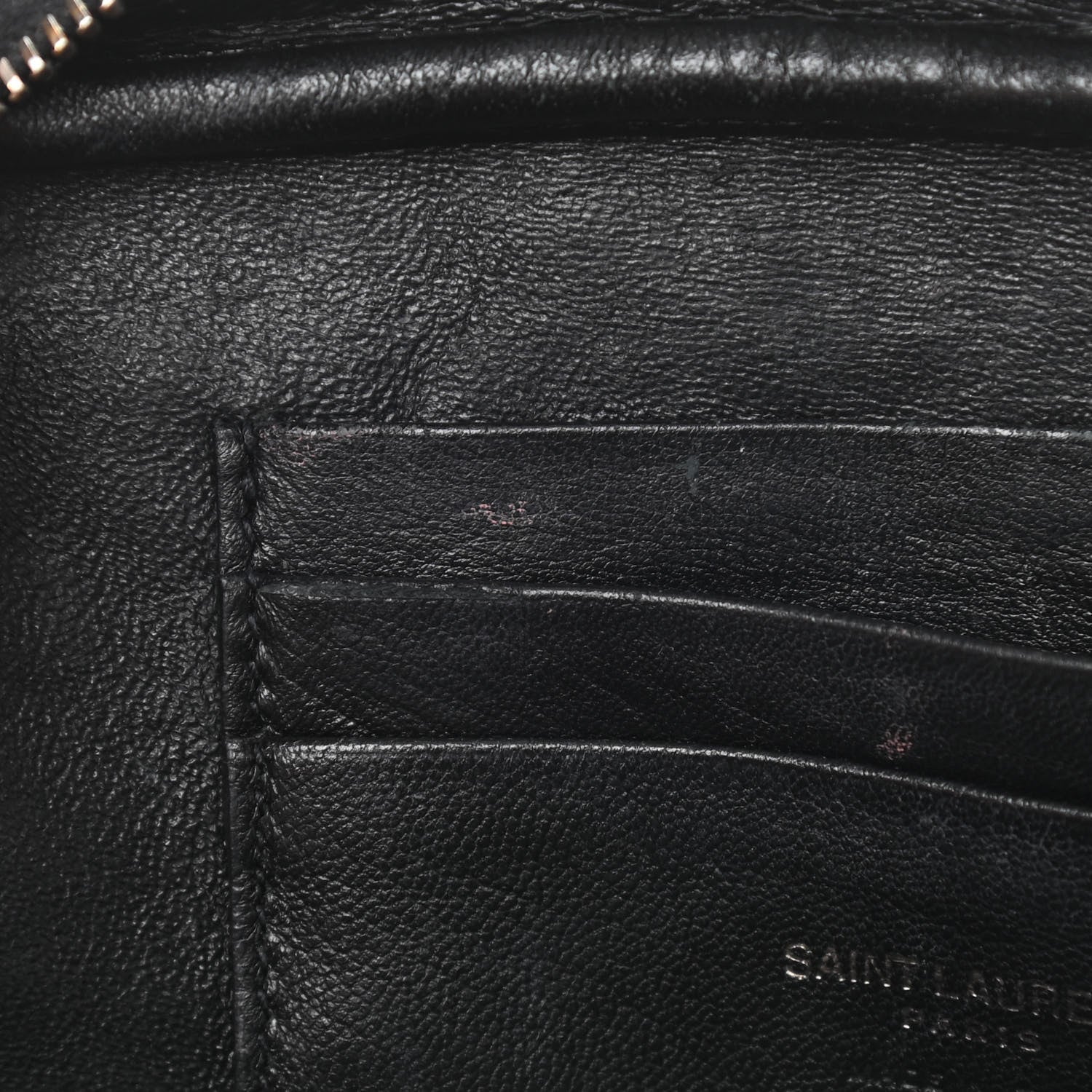 Saint Laurent Calfskin Crocodile Embossed Monogram Mini Lou Camera Bag Black 11 of 15