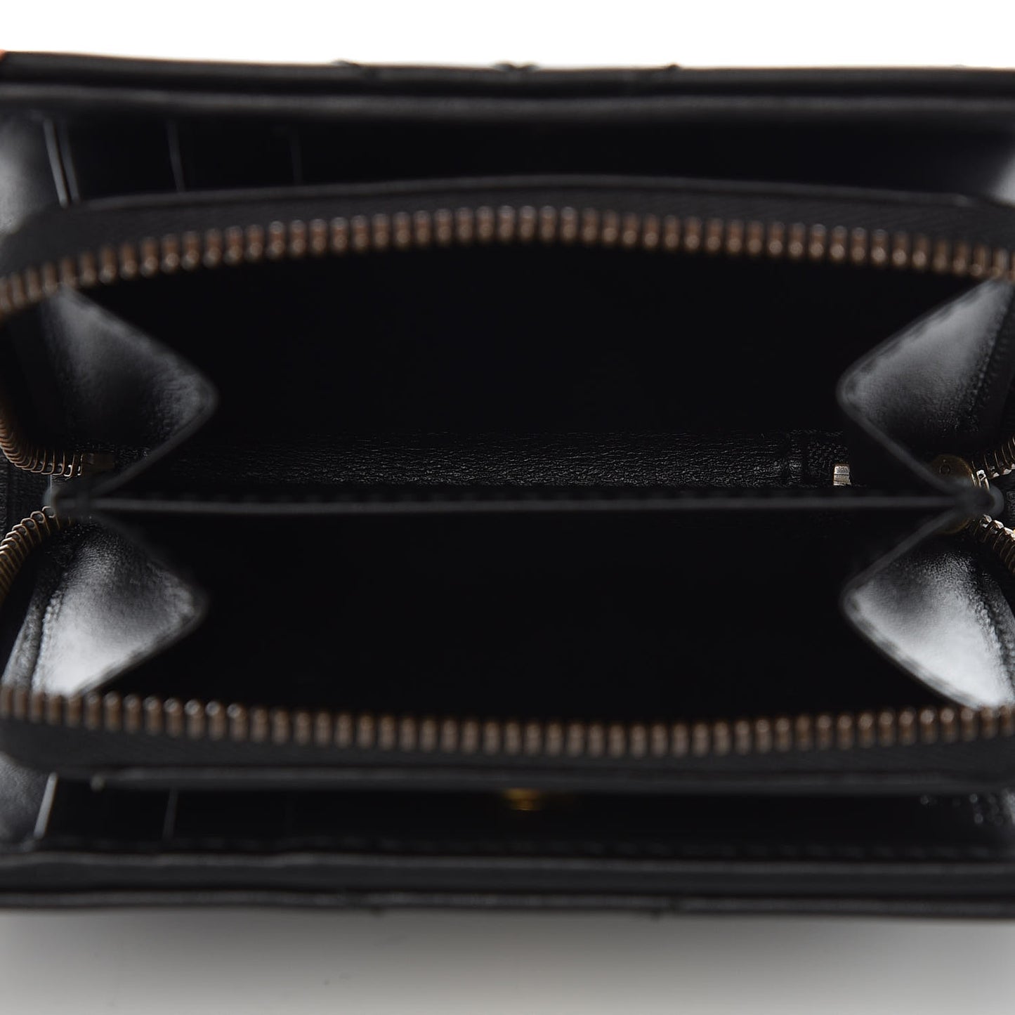 Calfskin Matelasse GG Marmont ID Card Case Wallet Black