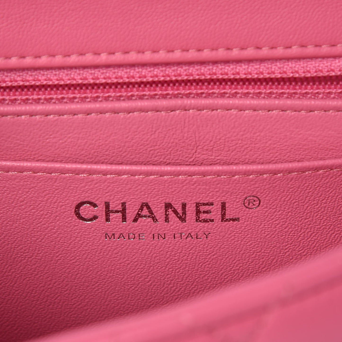 Lambskin Quilted Mini Square Flap Pink