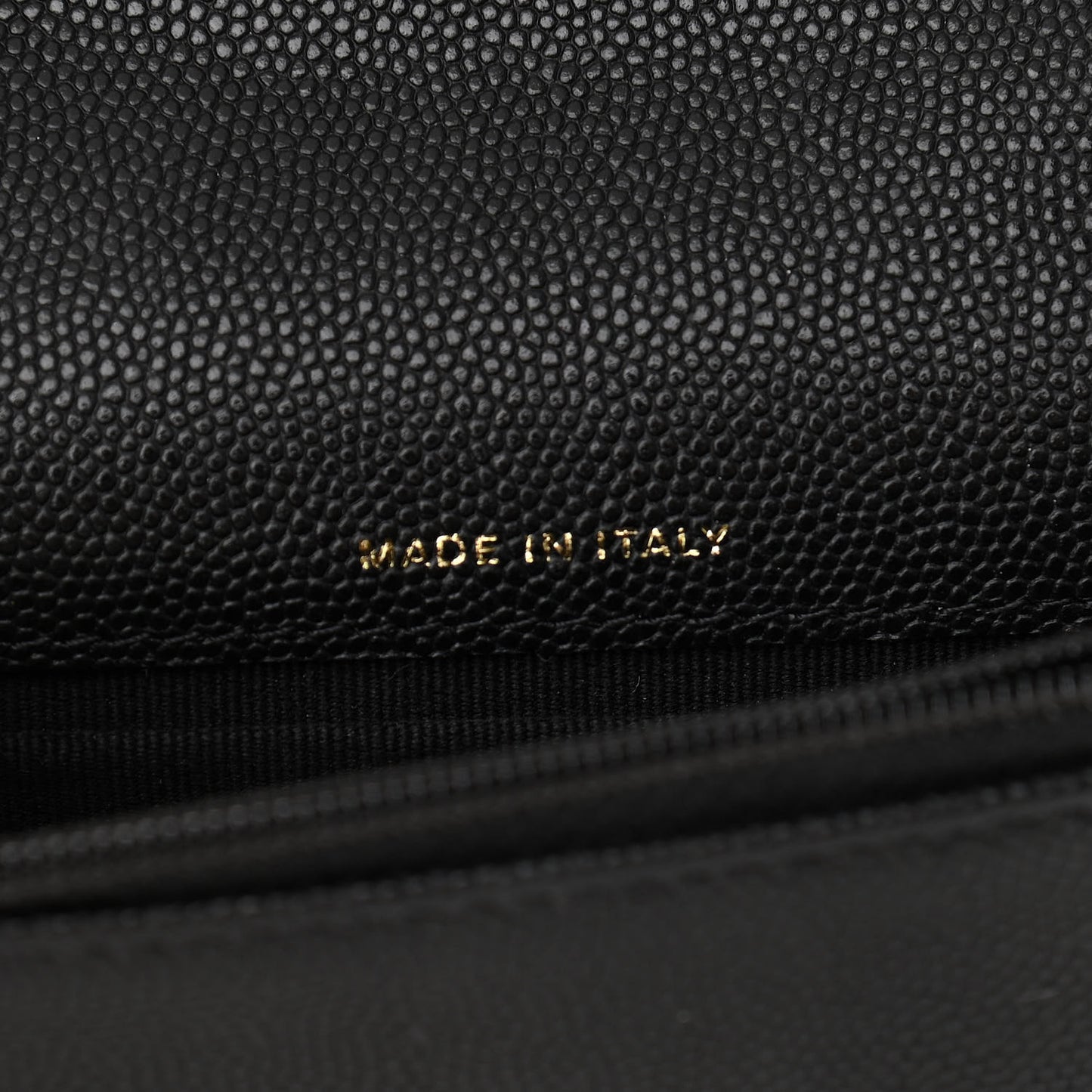 Caviar Quilted Pocket Twins Clutch With Chain Black