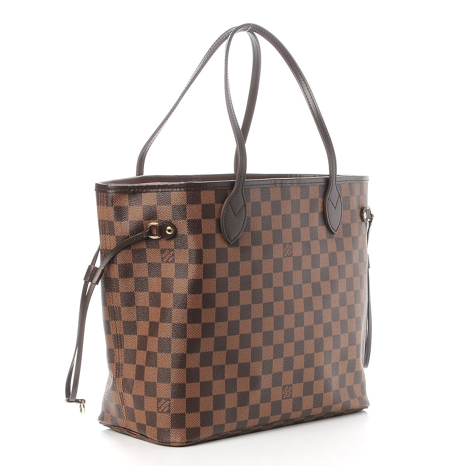 Louis Vuitton Damier Ebene Neo Neverfull MM Rose Ballerine 3 of 8
