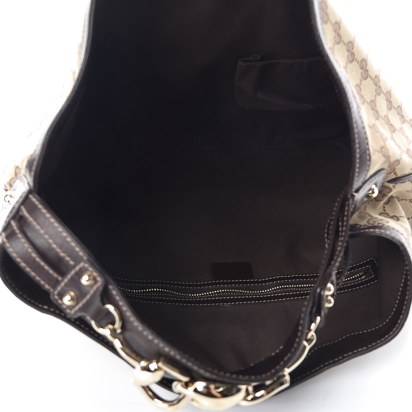 Monogram Large Wave Hobo Dark Brown