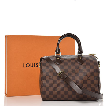 Louis Vuitton Damier Ebene Speedy Bandouliere 25 9 of 9