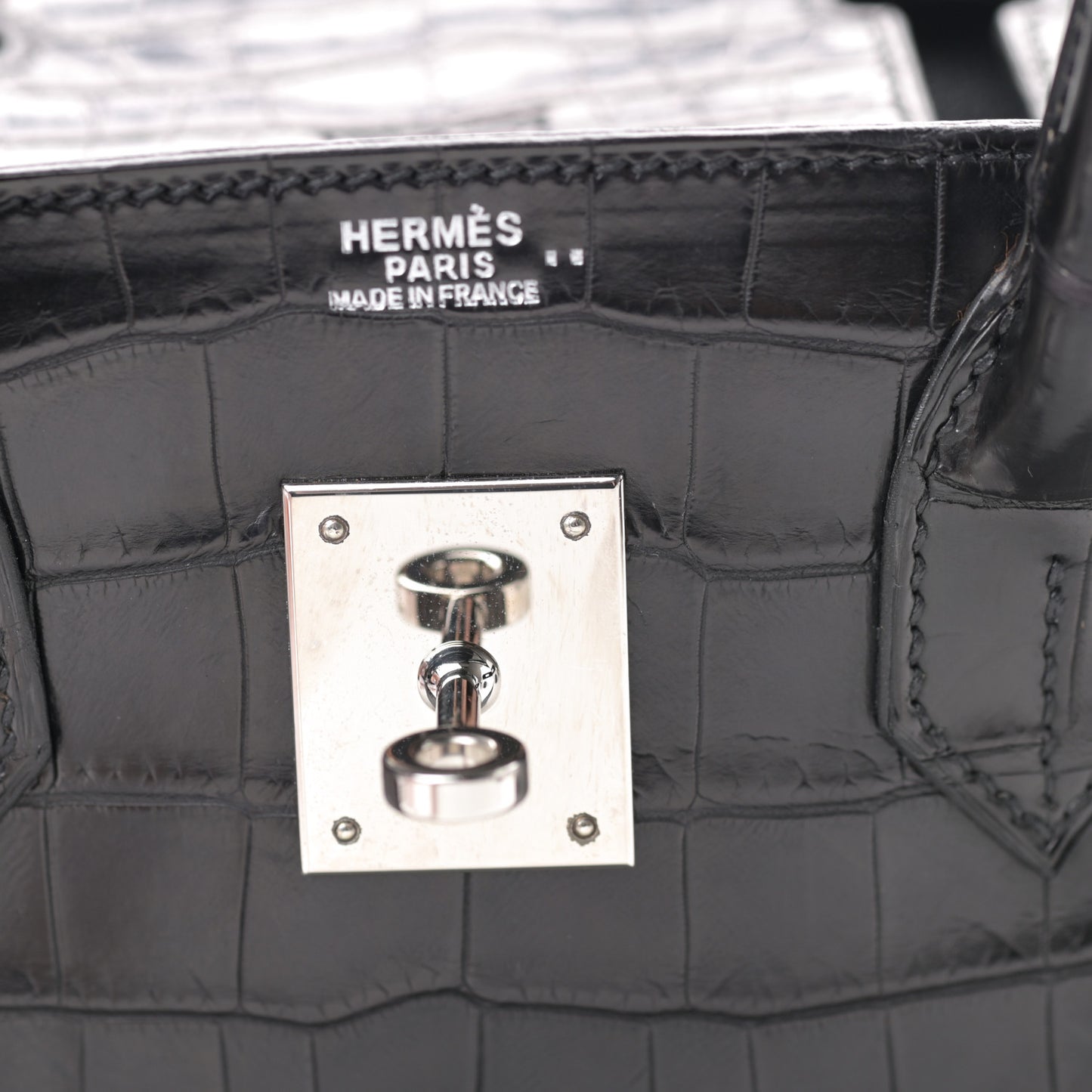 Matte Niloticus Crocodile Birkin 30 Black