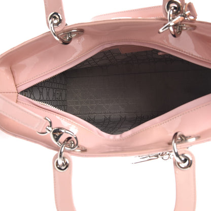 Christian Dior Patent Cannage Large Lady Dior Light Pink 6 of 14