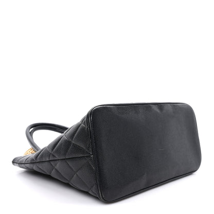 Chanel Caviar Quilted Medallion Tote Black 4 of 13