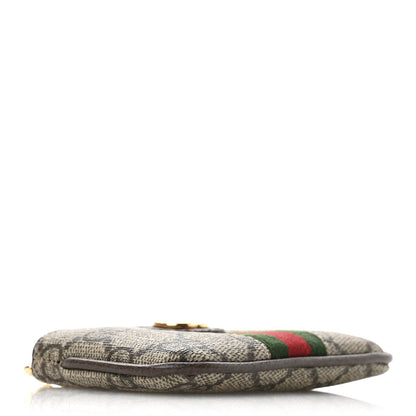 Gucci GG Supreme Monogram Web Ophidia Key Case Beige New Acero 4 of 8