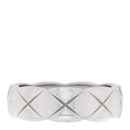Chanel 18K White Gold Small Coco Crush Ring 59 8.75 1 of 5