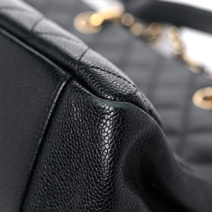 Chanel Caviar Quilted Grand Shopping Tote GST Black 14 of 16