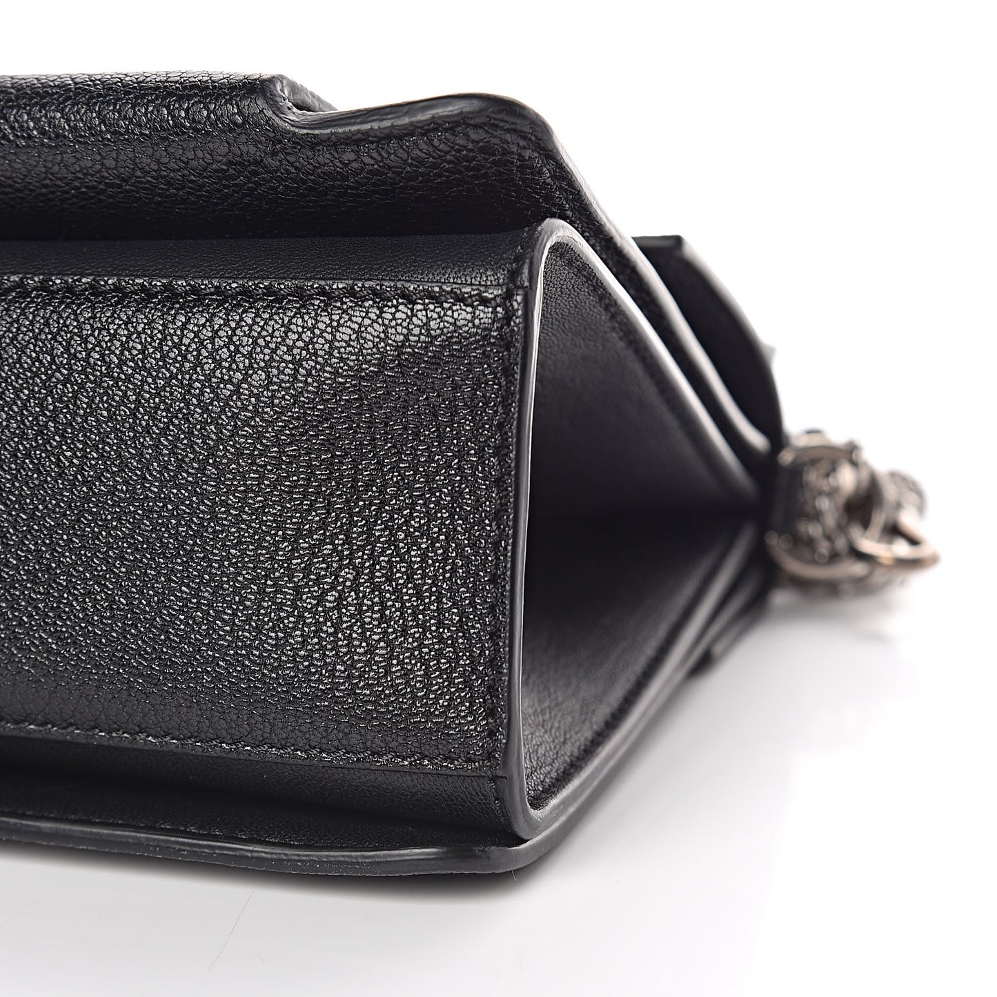 Goatskin Small GV3 Shoulder Bag Black