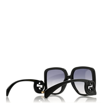 Gucci Acetate Rectangle Frame Sunglasses GG1326S Black 2 of 6
