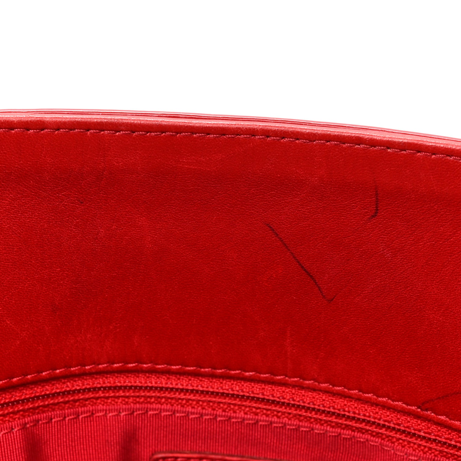 Chanel Vinyl Lipstick Ligne Tote Red 11 of 11