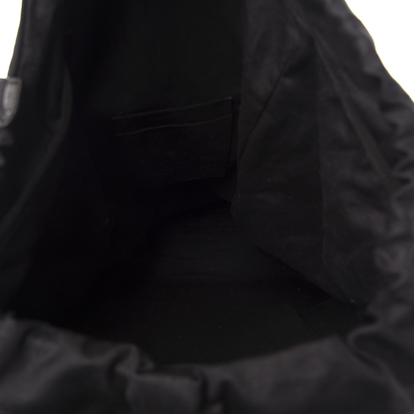 Covered Wool GG Monogram Large Double Buckle Backpack Beige Ebony Black