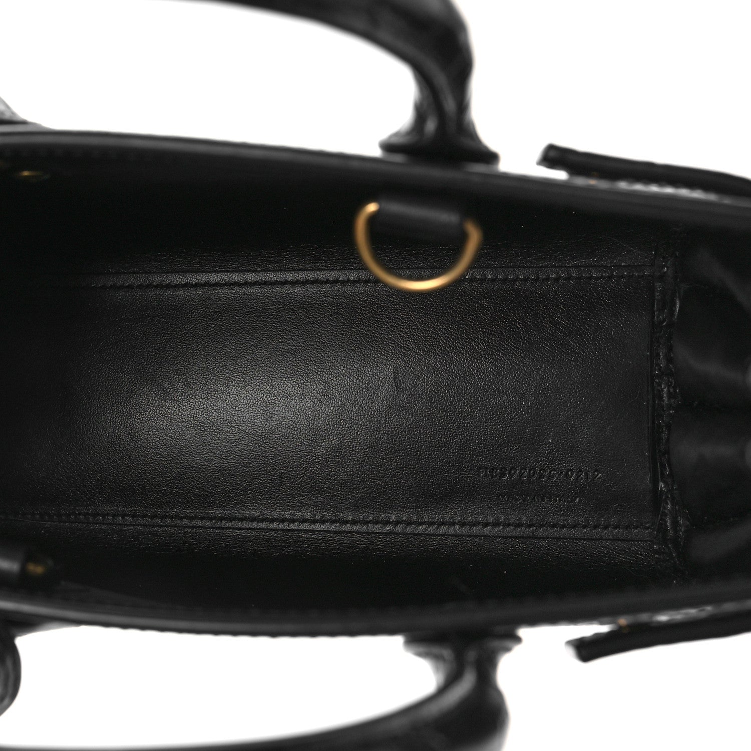 Saint Laurent Calfskin Crocodile Embossed Nano Sac De Jour Black 5 of 8