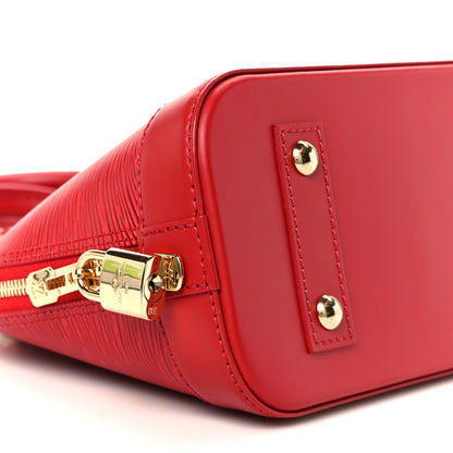 Louis Vuitton Epi Alma BB Castillan Red 10 of 13