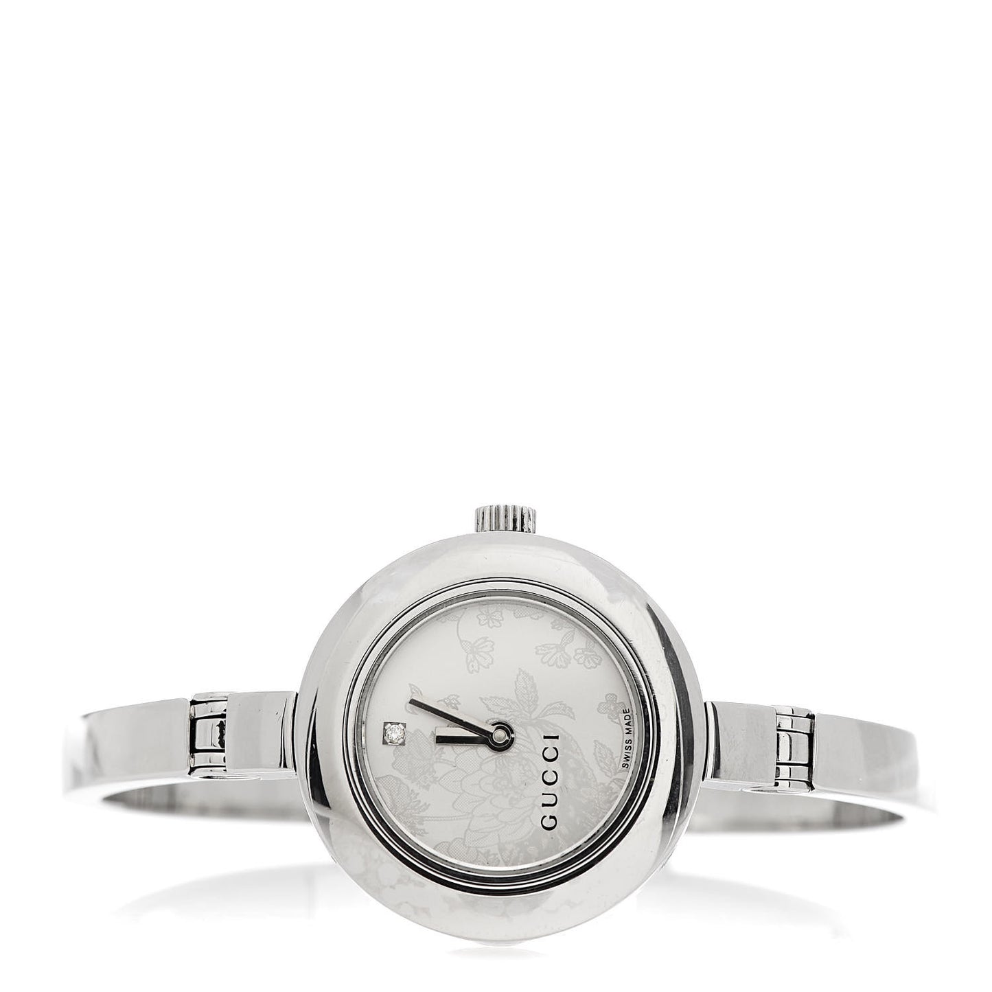 Stainless Steel Diamond 25mm 105 Series Floral Quartz Watch