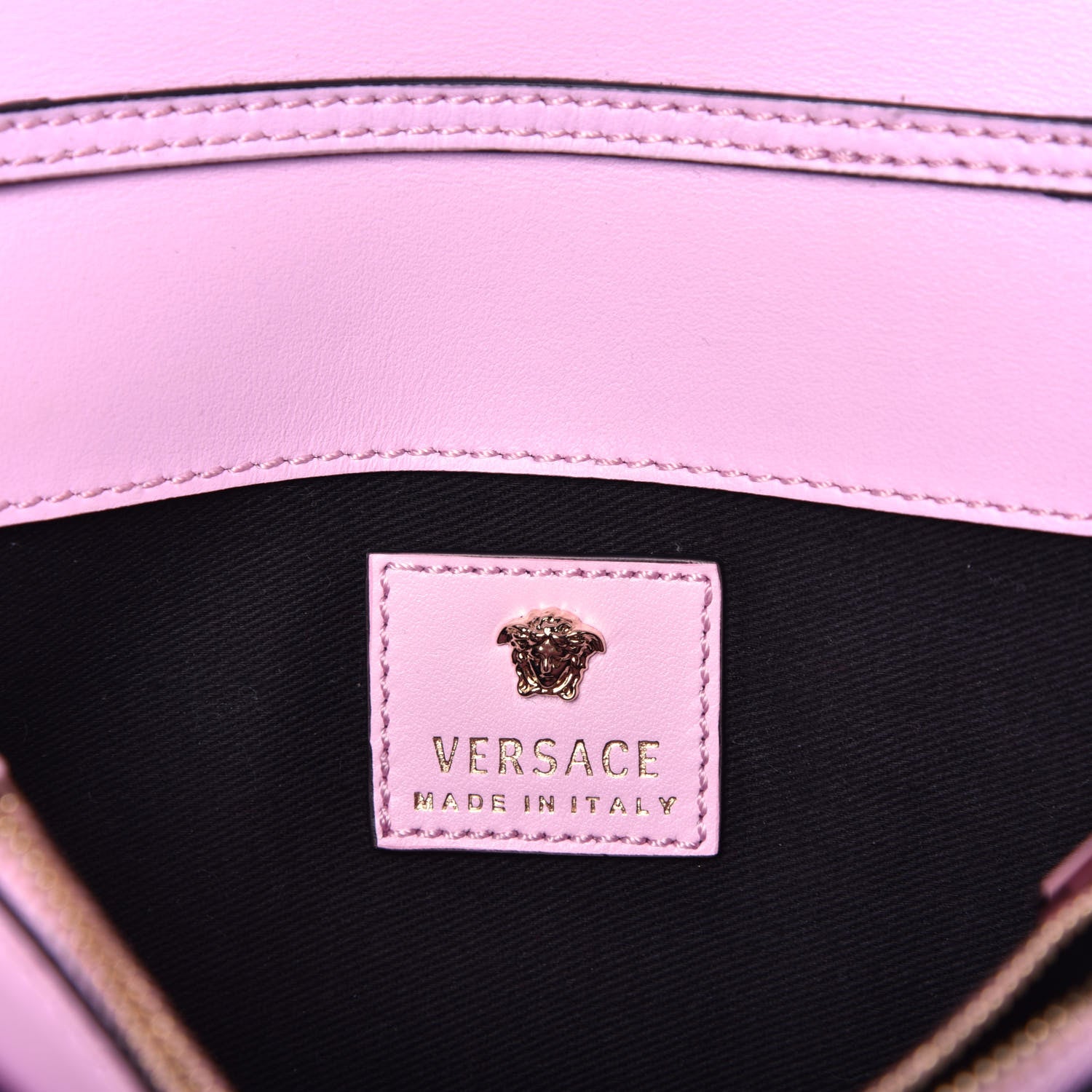 Versace Vitello Crystal Palazzo Evening Bag Pink 6 of 8