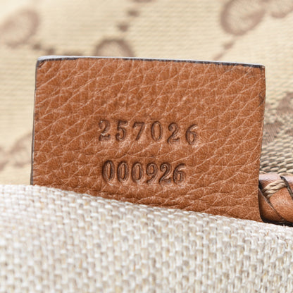 Gucci Monogram Medium Marrakech Hobo Camel 7 of 13