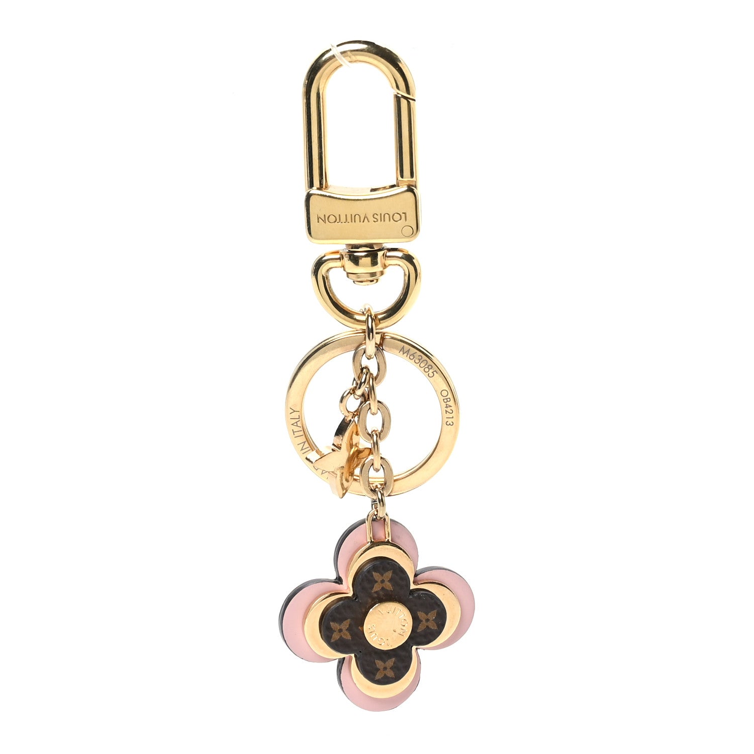 Louis Vuitton Monogram Blooming Flowers BB Bag Charm Key Holder Pink 1 of 5