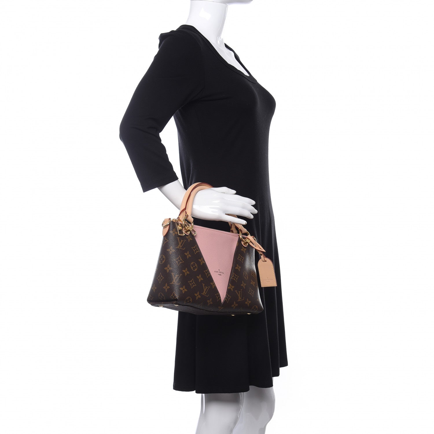 Louis Vuitton Monogram V Tote BB Rose Poudre 3 of 10