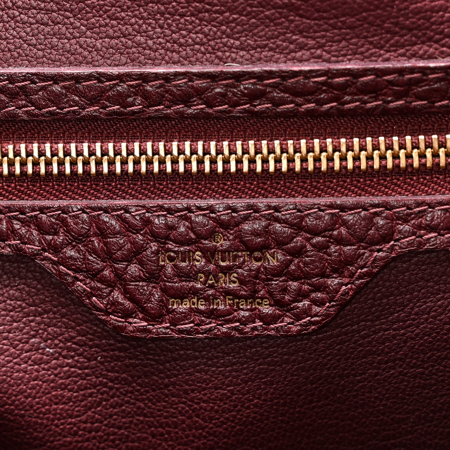 Ostrich Lizard Majestueux Tote MM Bordeaux