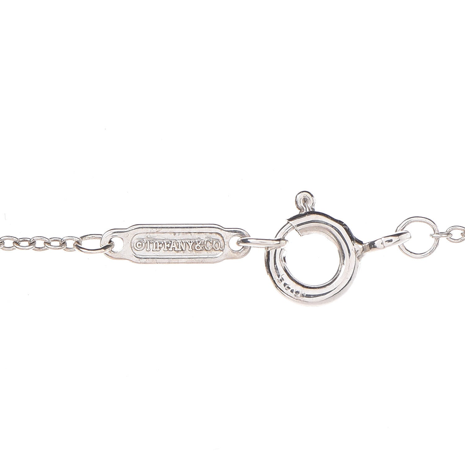 Tiffany Sterling Silver Rubedo 1837 Circles Pendant Necklace 9 of 10