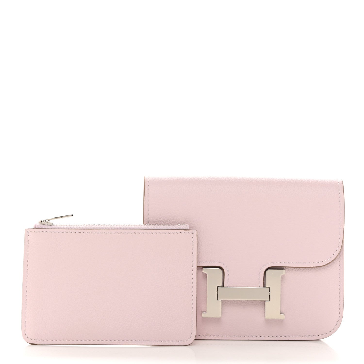 Hermes Evercolor Constance Slim Wallet Mauve Pale 2 of 9