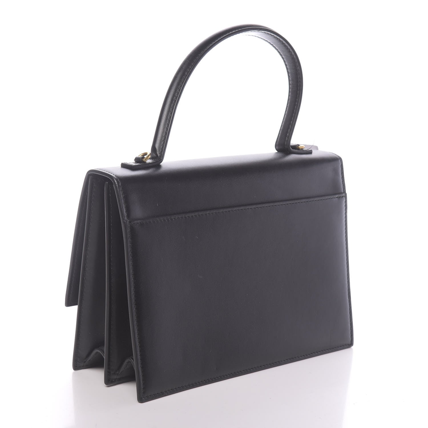 Balenciaga Box Calfskin Medium Sharp Top Handle Bag Black 3 of 9