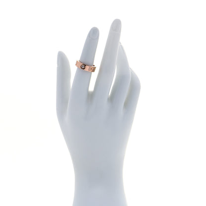 Cartier 18K Pink Gold 3 Diamond 5.5mm LOVE Ring 50 5.25 2 of 5
