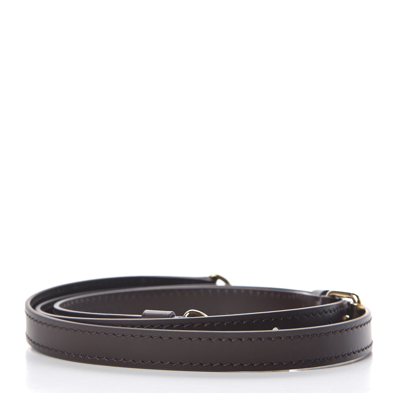 Louis Vuitton Calfskin 16mm Adjustable Shoulder Strap Brown 2 of 2