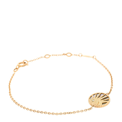 Christian Dior 18K Yellow Gold Diamond Black Onyx Mother of Pearl Rose Celeste Bracelet 1 of 6