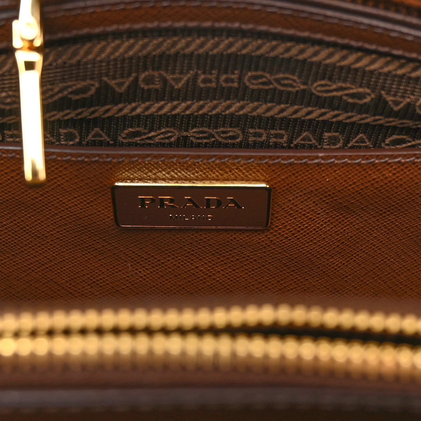 Saffiano Lux Medium Open Promenade Tote Cacao