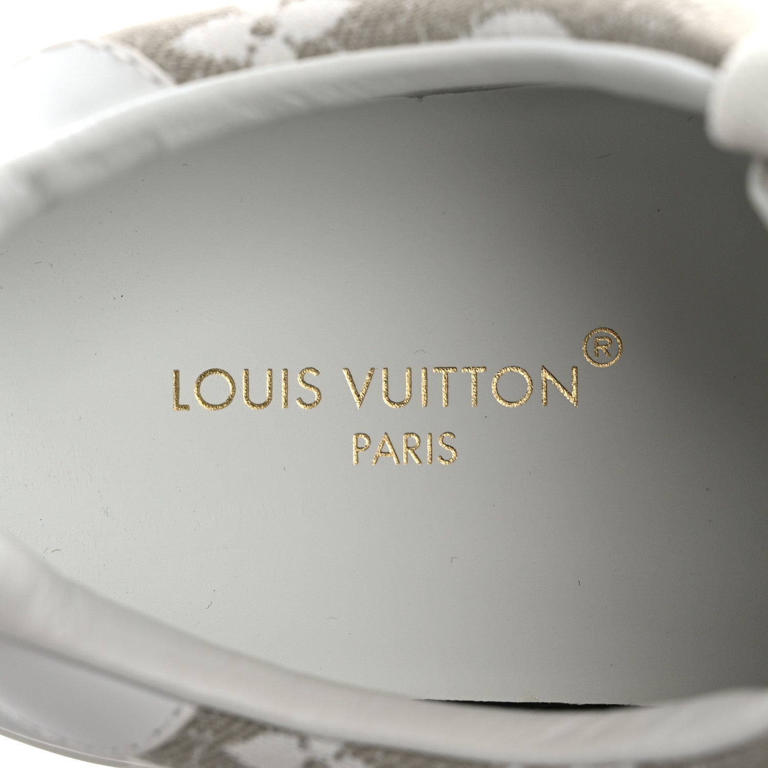 Louis Vuitton Denim Monogram Time Out Sneakers 39 Beige 7 of 10