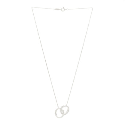 Tiffany Sterling Silver 1837 Interlocking Circles Pendant Necklace 3 of 7