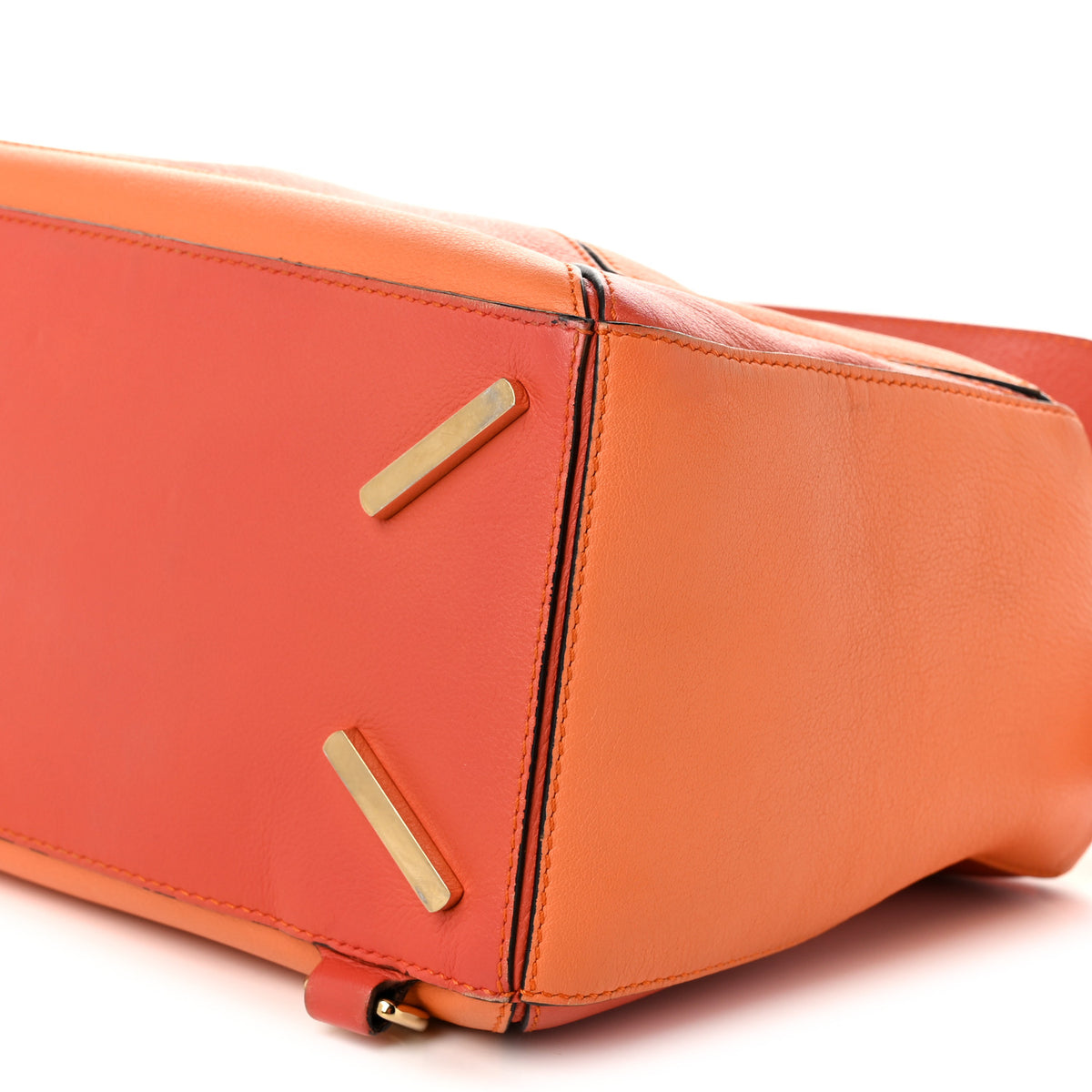 Calfskin Medium Puzzle Bag Orange Multi