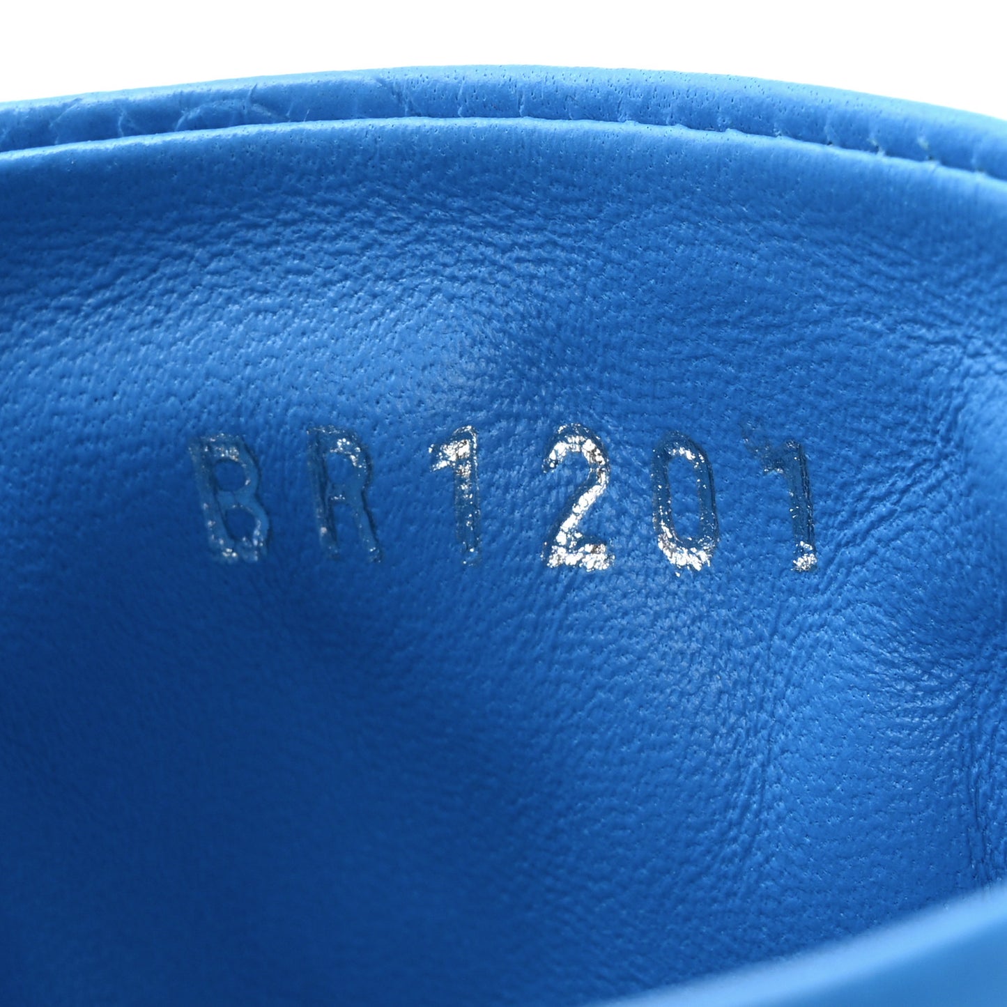 Lambskin Embossed Monogram Revival High Heel Mules 38 Blue