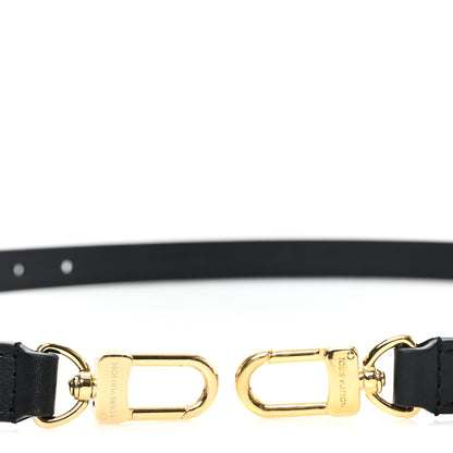 Louis Vuitton Calfskin 16mm Adjustable Shoulder Strap Black 3 of 3