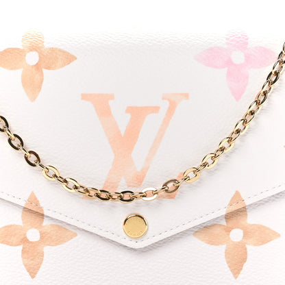 Louis Vuitton Monogram Giant By The Pool 2.0 Felicie Pochette Chain Wallet Beige 8 of 11