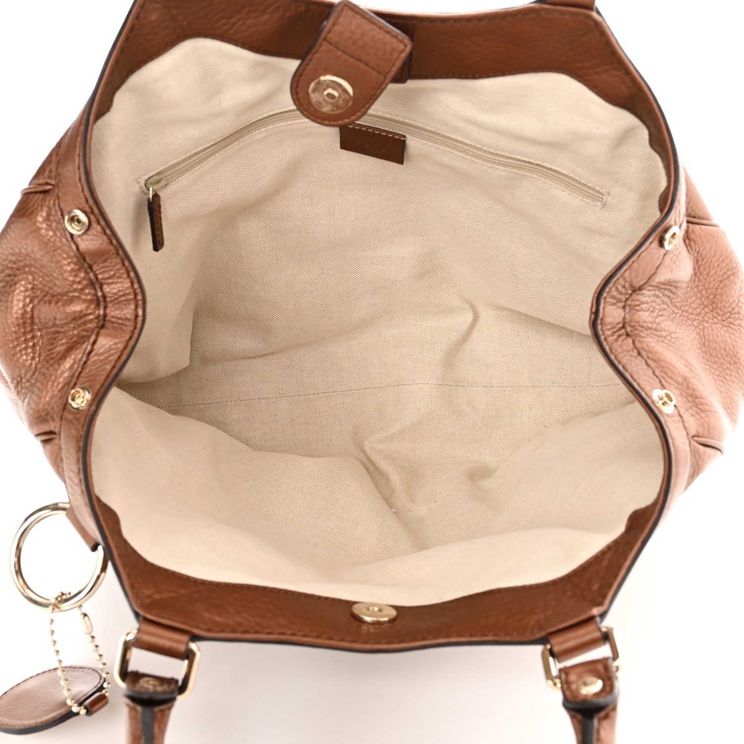 Gucci Metallic Calfskin Medium Sukey Tote Brown 5 of 10