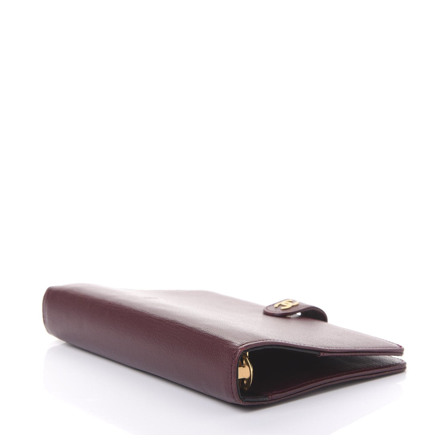 Goatskin Small Ring Agenda Planner Burgundy