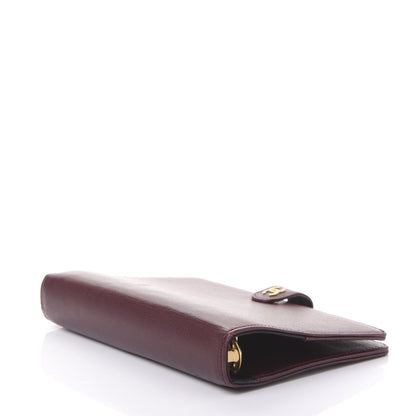 Chanel Goatskin Small Ring Agenda Planner Burgundy 4 of 9
